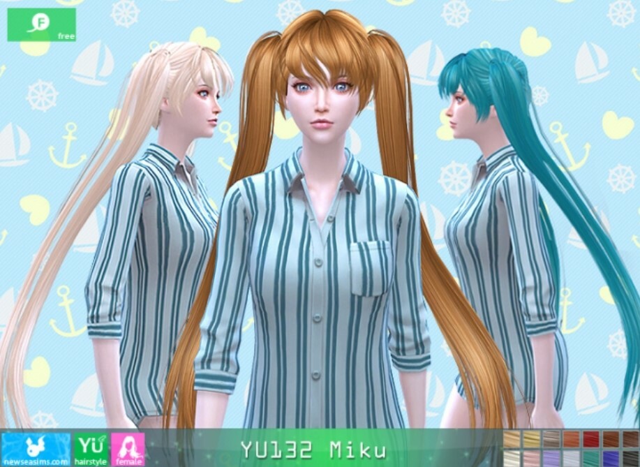 Newsea’s Yu132 Miku Hair Long Hairstyles