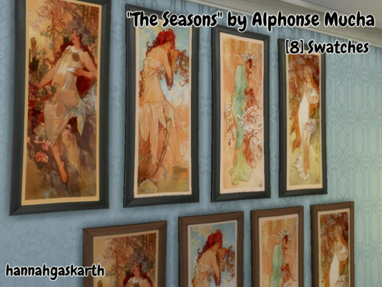 Top 10 Best Sims 4 Paintings CC 2024   The Seasons 768x576 