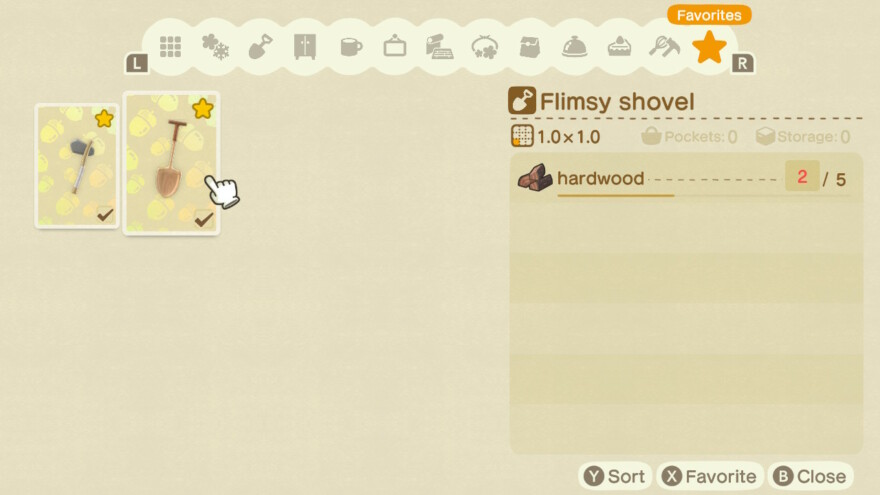 Flimsy Shovel Recipe