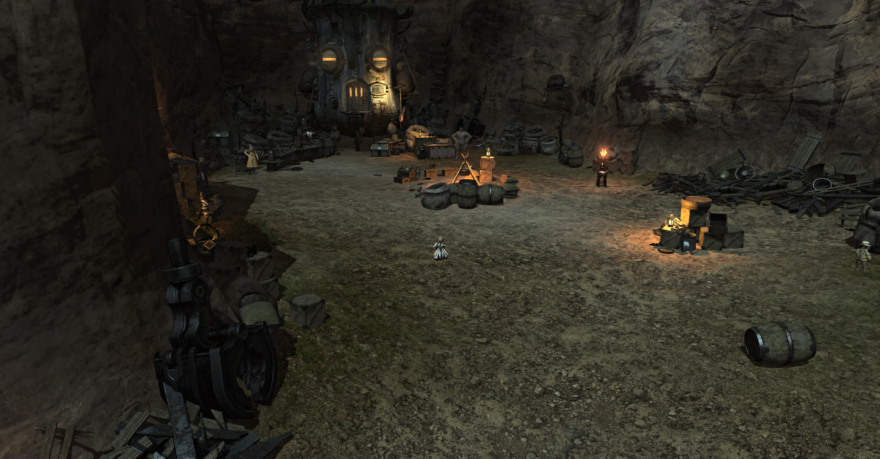 Bonfire In Central Thanalan For Materia Meld Quest Ffxiv