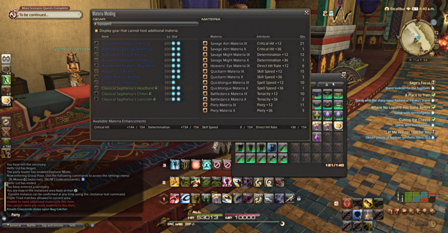 Ffxiv How To Materia Melding Window Overmeld