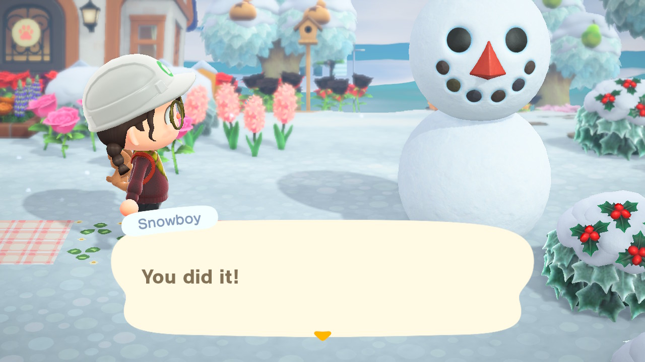 Animal Crossing - All Done Snowboy