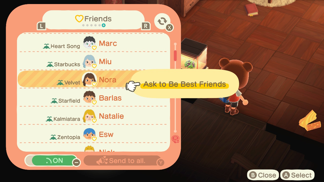 Animal Crossing - Ask to Be Best Friends