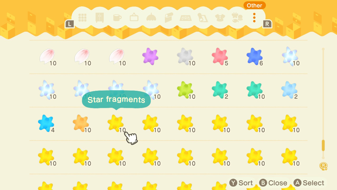 Animal Crossing - Collect Star Fragments