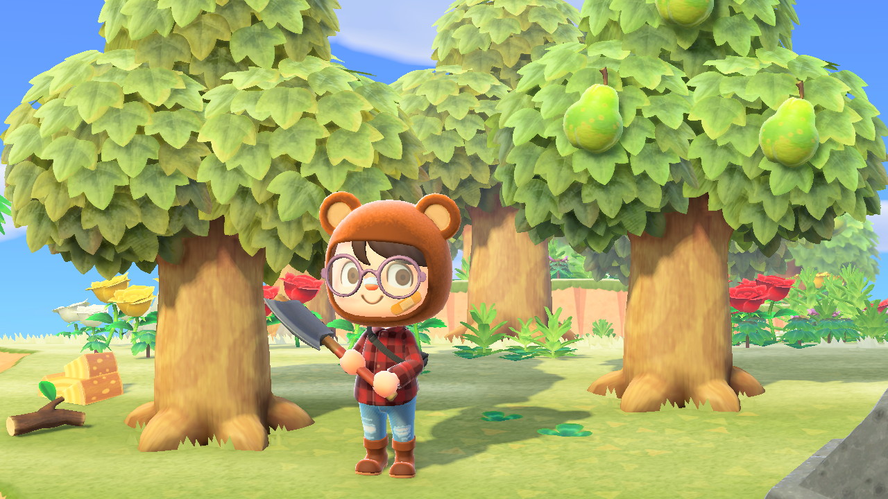 Animal Crossing - Holding an Axe