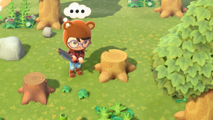 Animal Crossing - How to Chop Down Trees