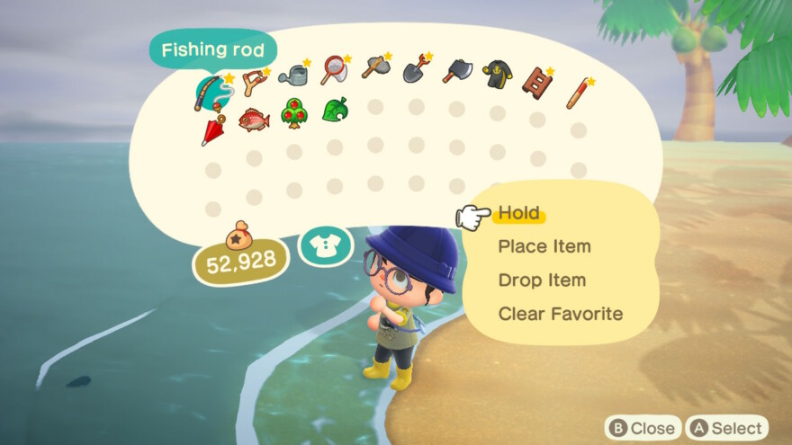 Animal Crossing How To Hold Fishing Rod