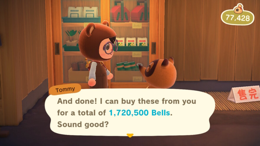 Animal Crossing Million Bells From Turnips