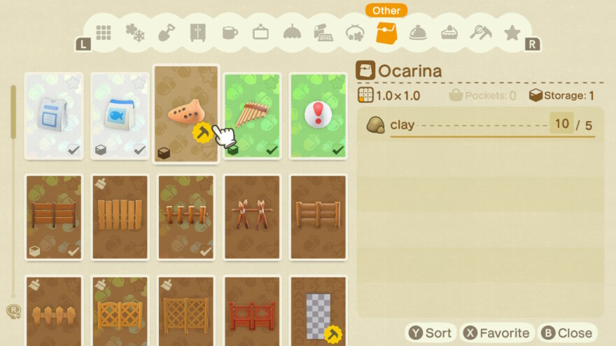 Animal Crossing Ocarina Recipe