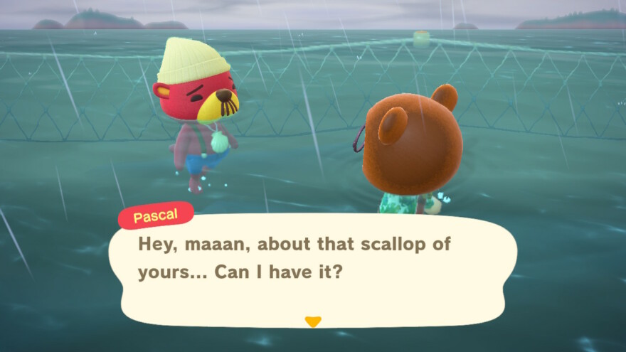 Animal Crossing Pascal Wants Scallops