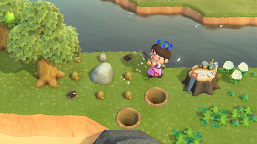 Animal Crossing Rock Trick With Materials