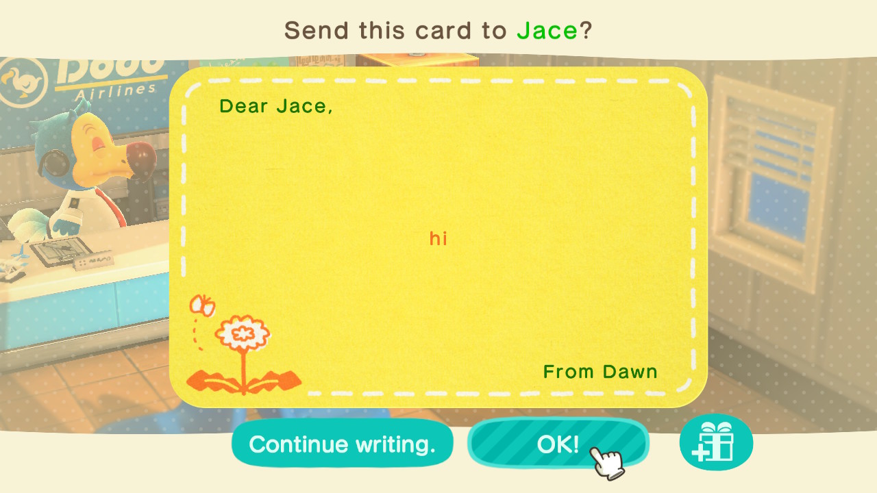 Animal Crossing - Sending Letters to Friends