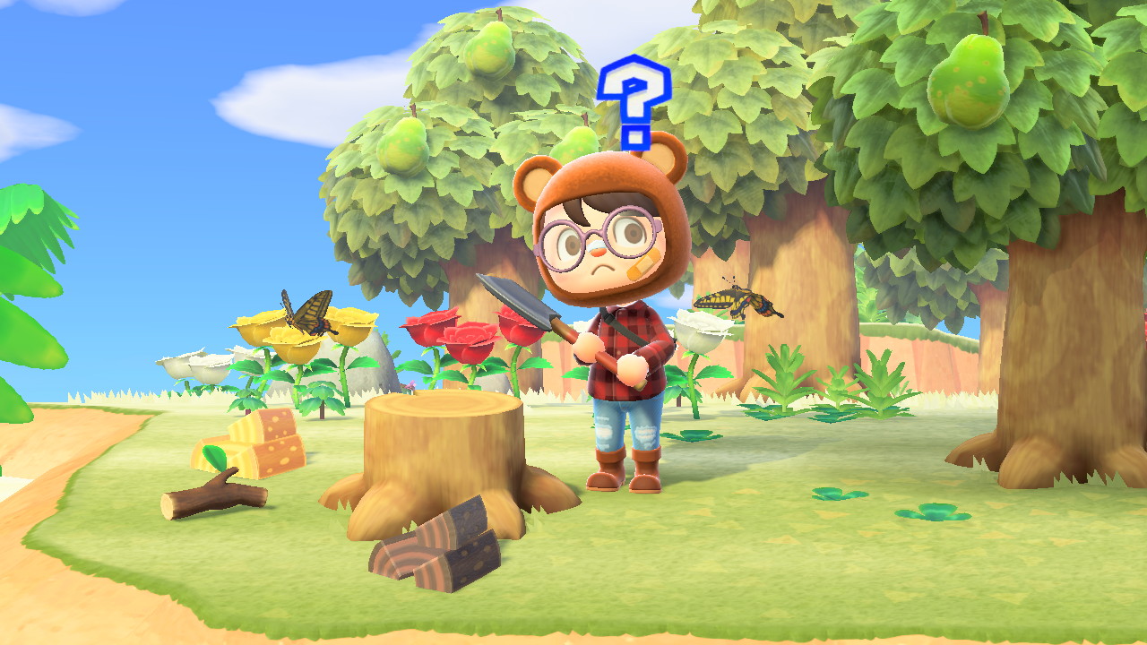 Animal Crossing - Tree Stump Question