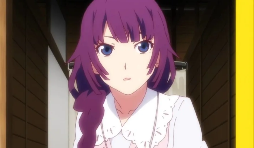 Anime girl with purple and blue gradation hair  Stock Illustration  97458724  PIXTA