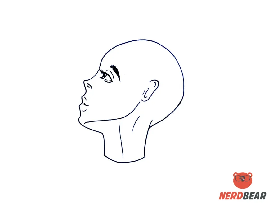 How to Draw a Basic Manga Girl Head Side View  StepbyStep Pictures   How 2 Draw Manga