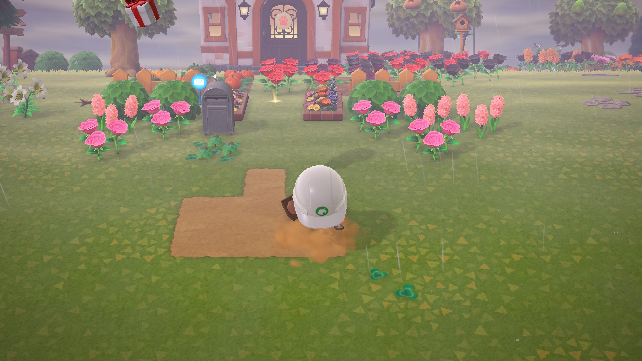 Animal Crossing - Applying Dirt Path