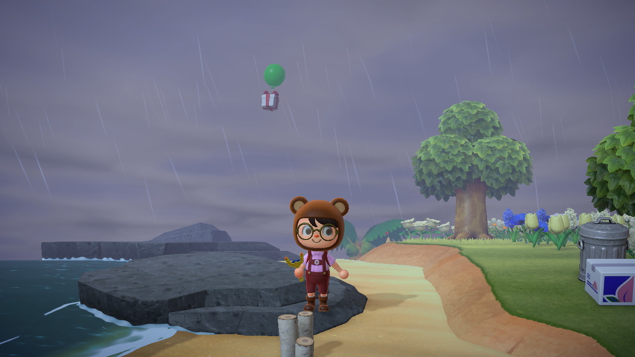 Animal Crossing - Balloon Present Flying
