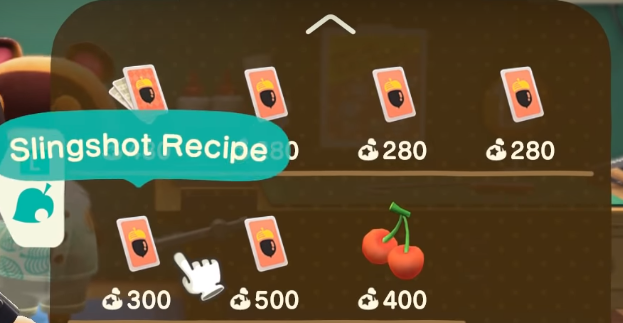 Animal Crossing - Buy Slingshot Recipe