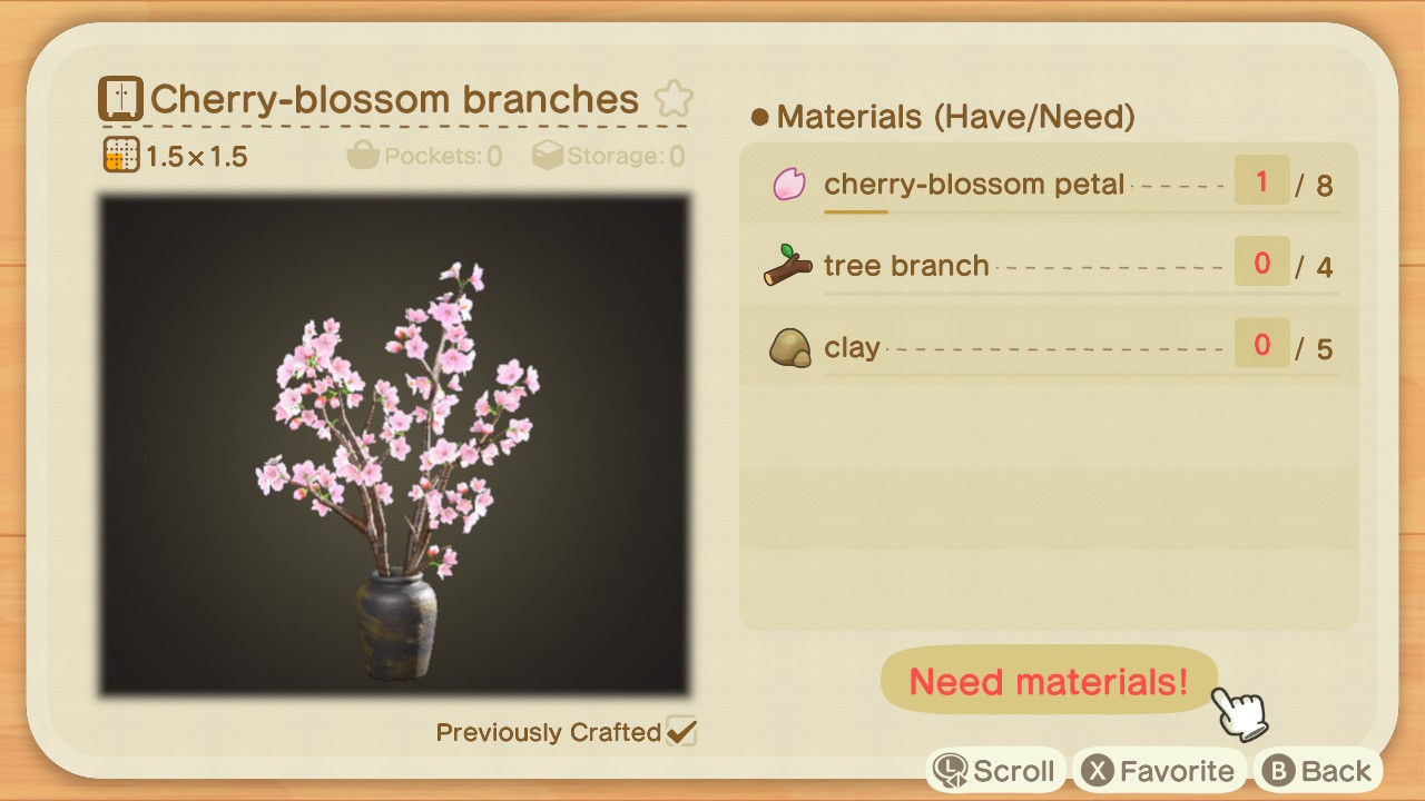 Animal Crossing - Cherry Blossom Branches