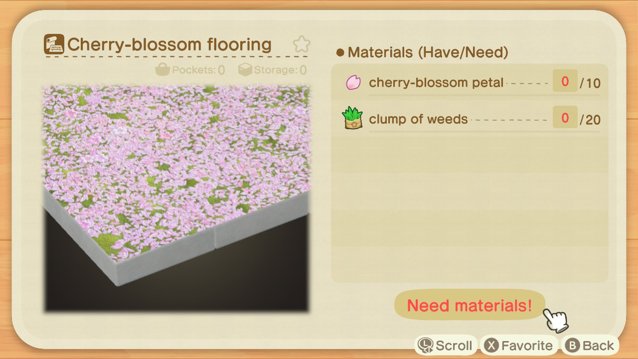 Animal Crossing - Cherry Blossom Flooring
