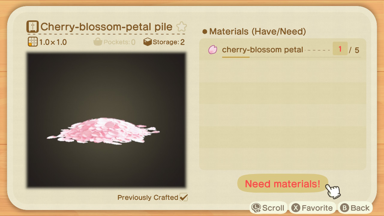 Animal Crossing - Cherry Blossom Petal Pile