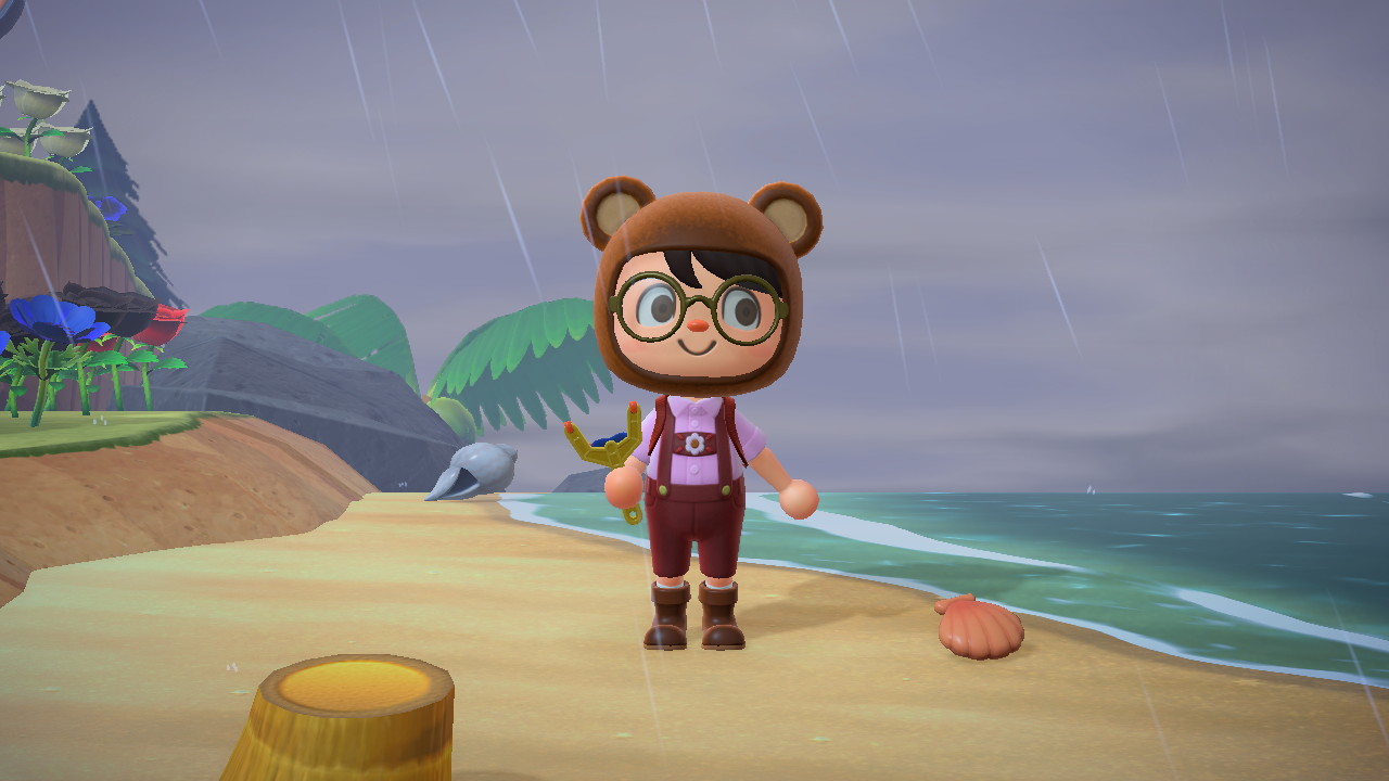 Animal Crossing - Holding Slingshot