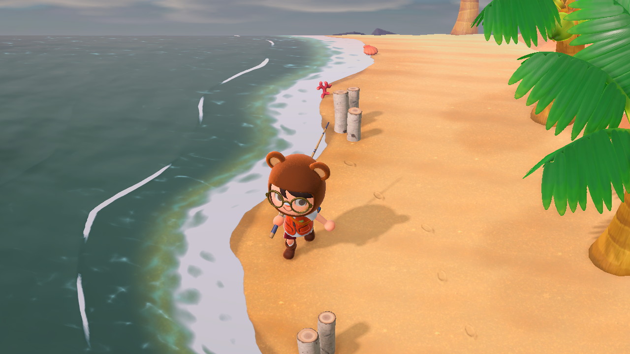 Animal Crossing - Running with Fishing Rod