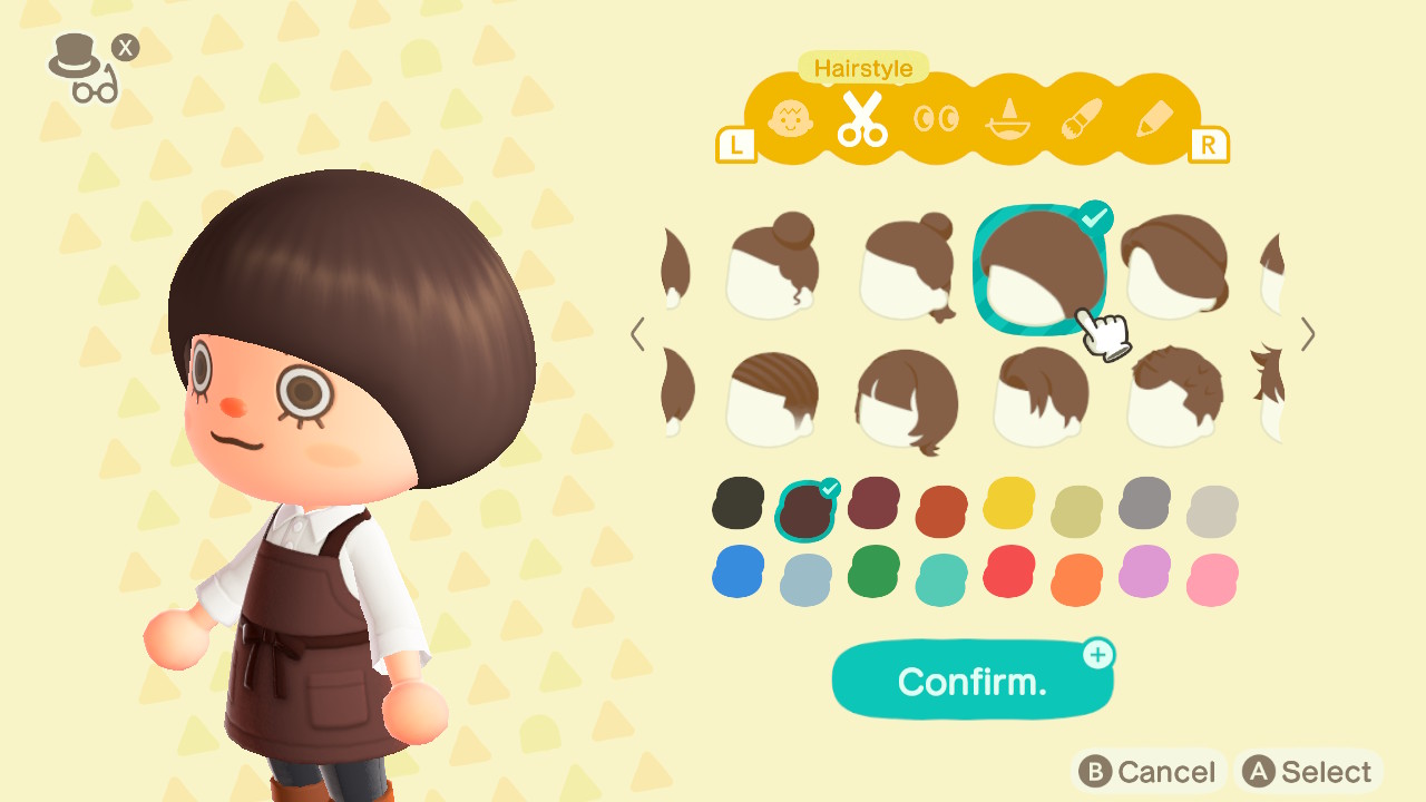 Animal Crossing Customize Hairstyles