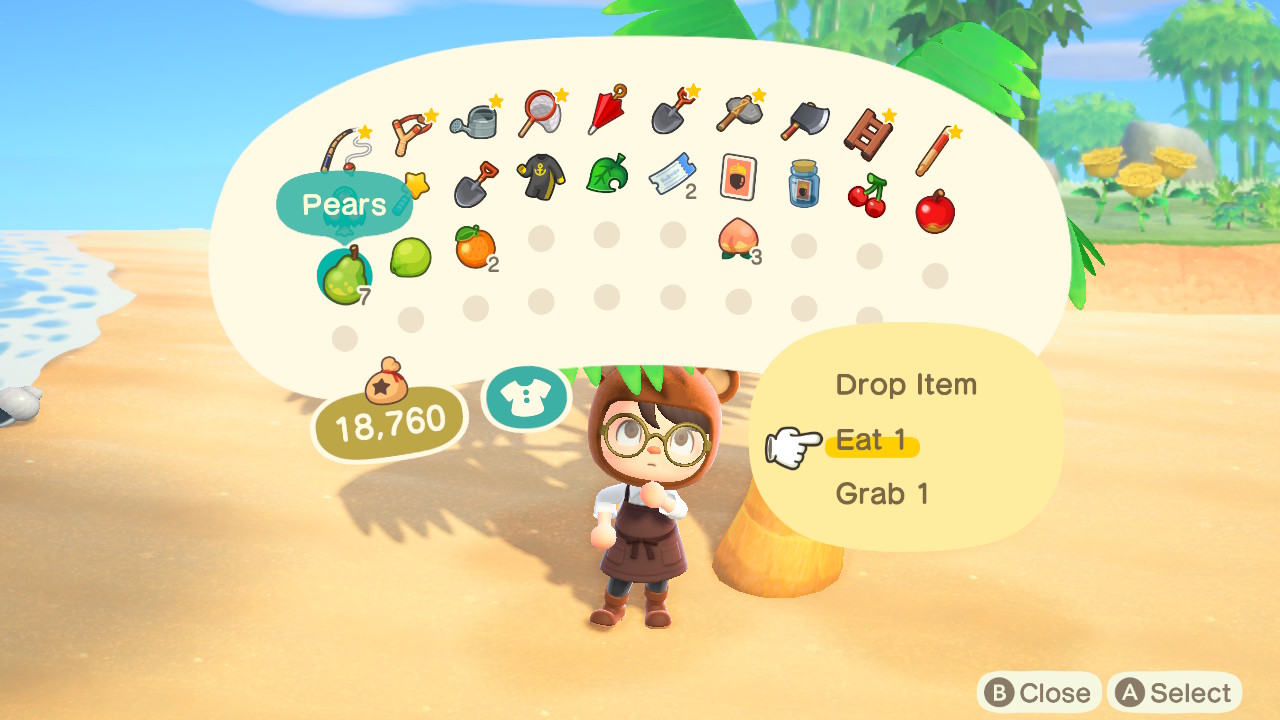 Animal Crossing Eat 1 Fruit