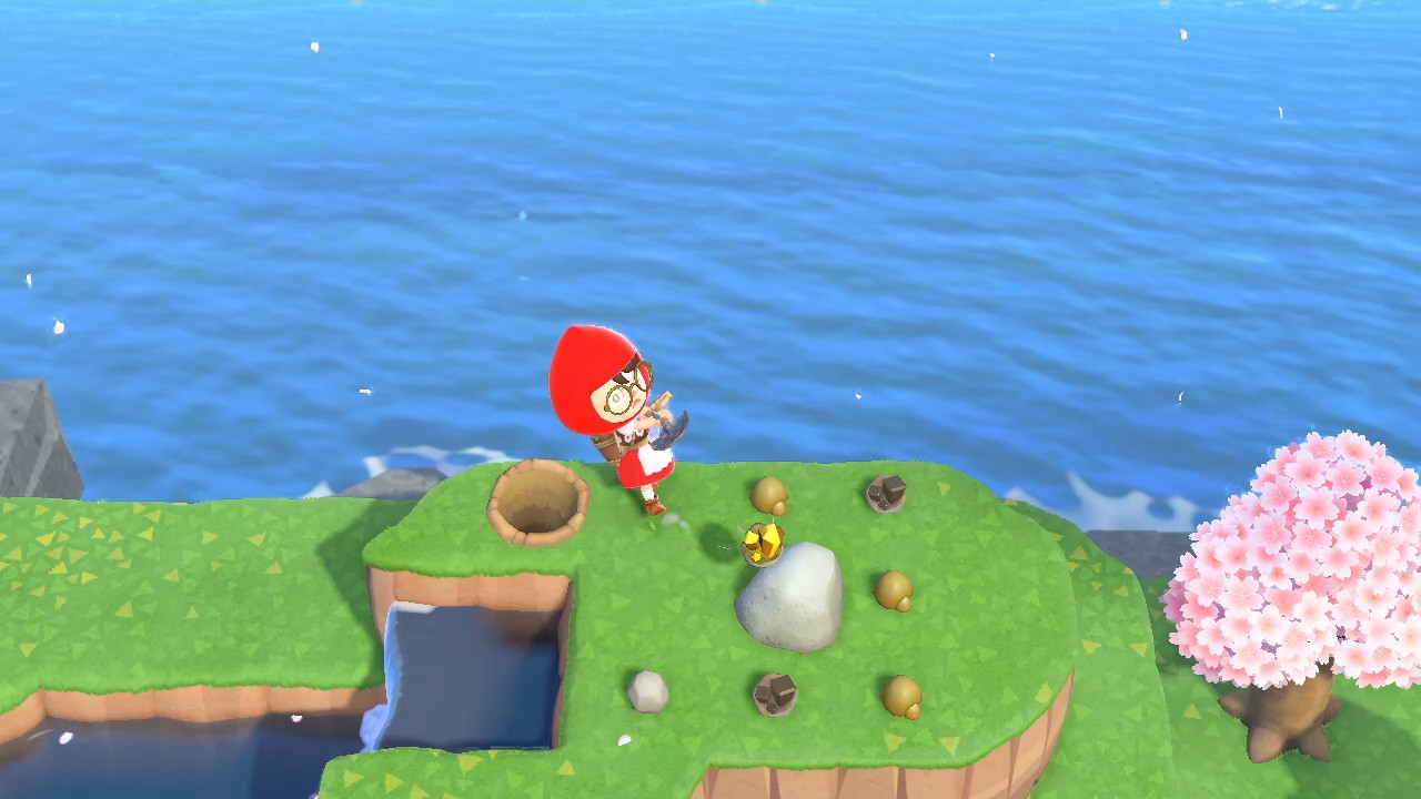 Animal Crossing Hitting Rocks