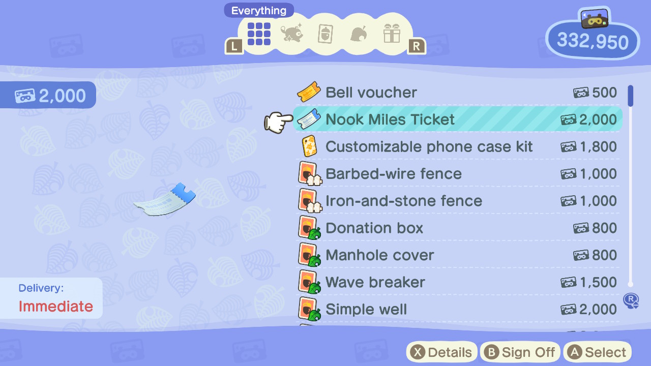 Animal Crossing Nmt For 2k Miles