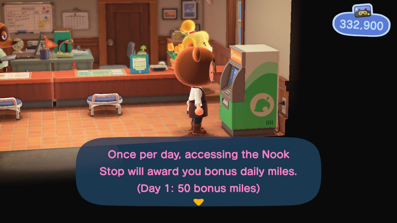 Animal Crossing Nook Stop Bonus Miles