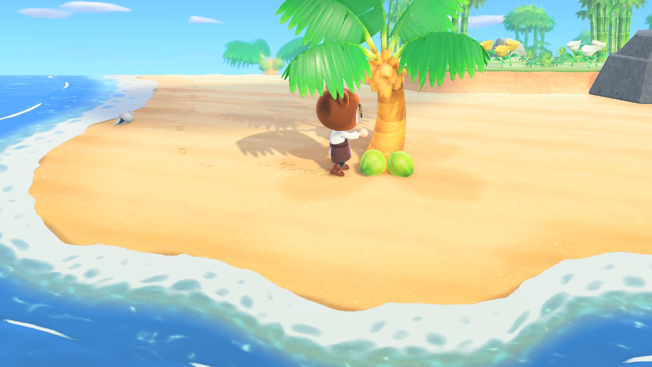 Animal Crossing Shaking Coconut Tree