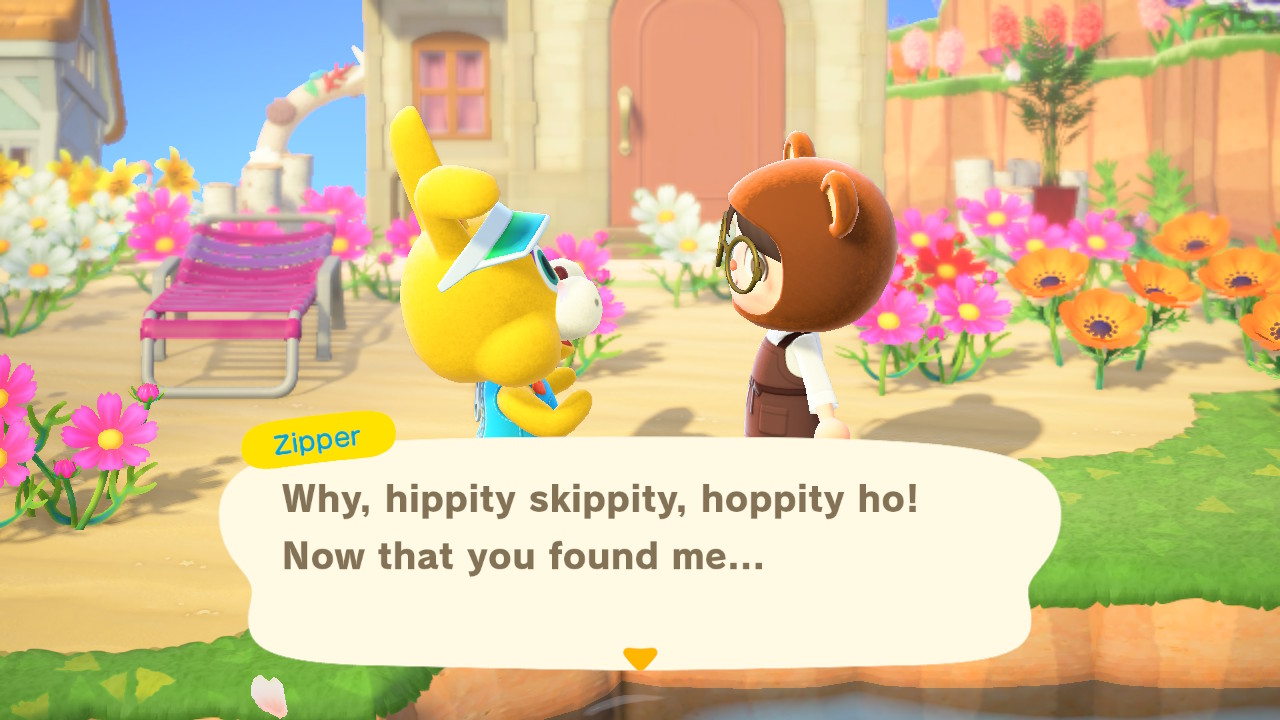 Animal Crossing Talking To Zipper