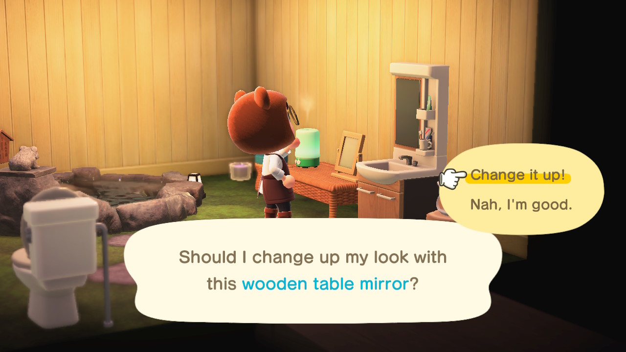 Animal Crossing Using A Mirror