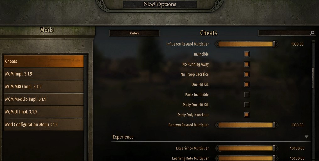 Bannerlord Cheats