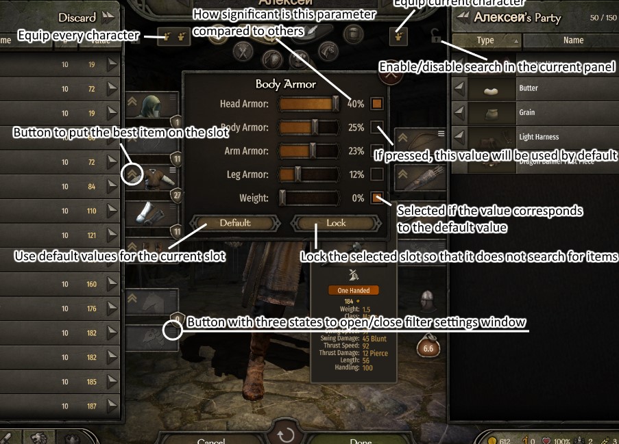 Equip Best Item For Bannerlord