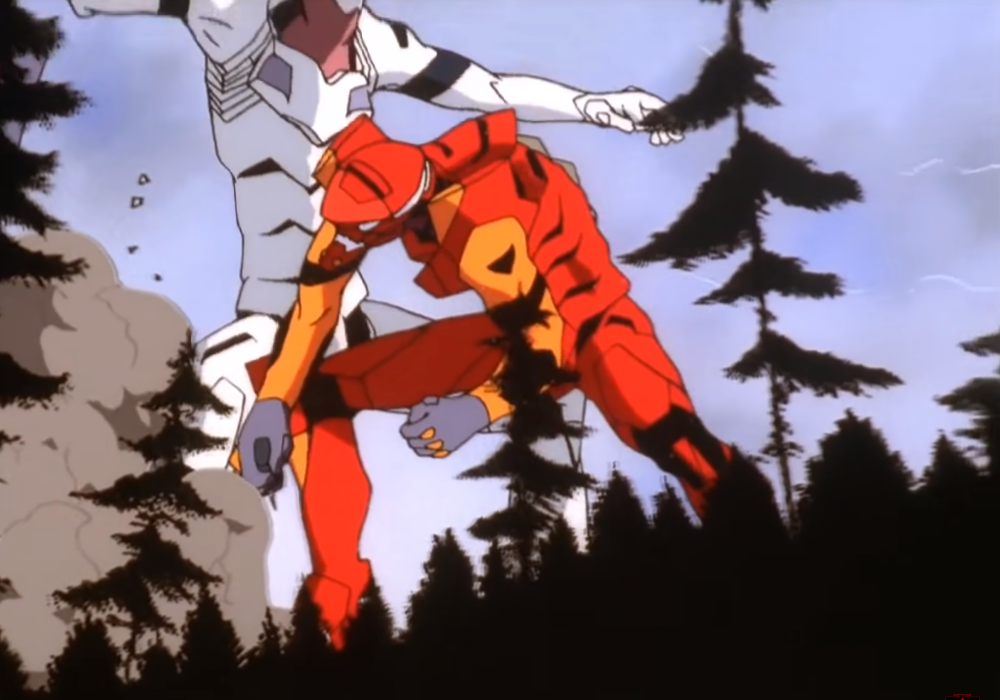 Best Anime Fights Asuka Vs Evas