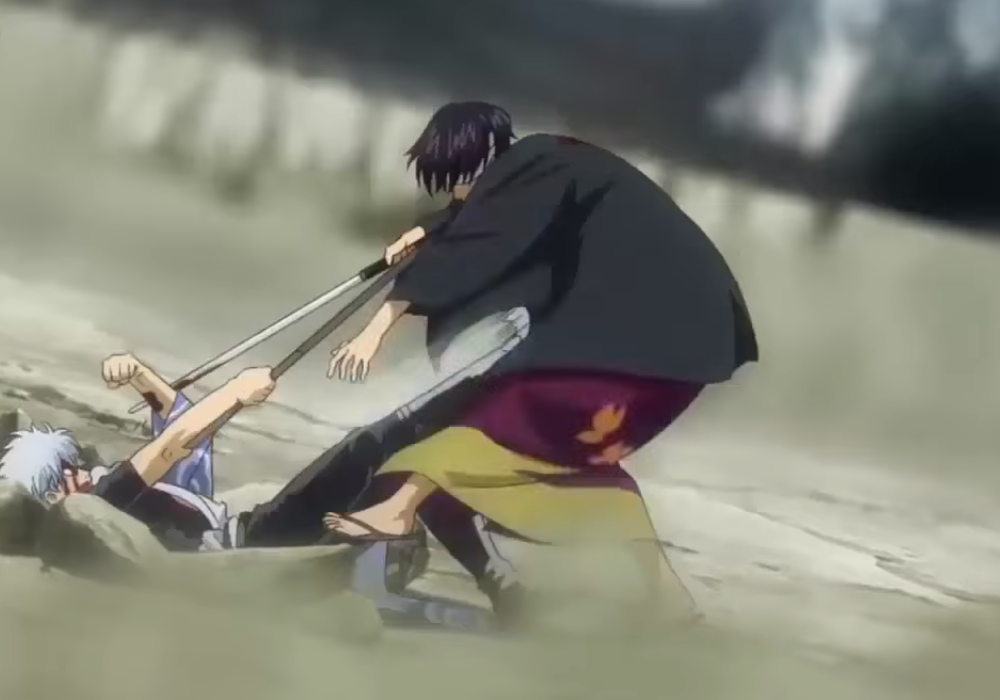 Best Anime Fights Gintoki Vs Takasugi