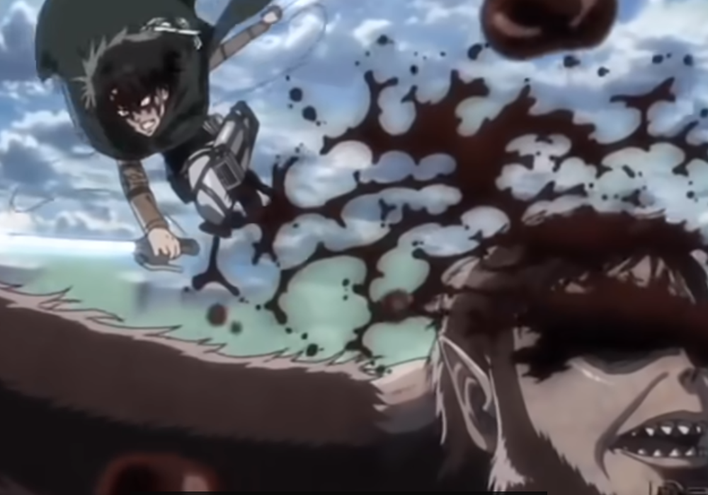 Best Anime Fights Levi Vs Beast Titan