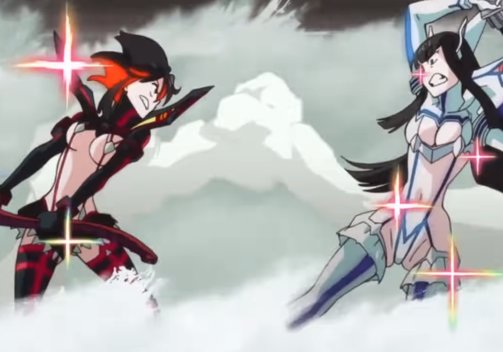 Best Anime Fights Ryuko Vs Satsuki