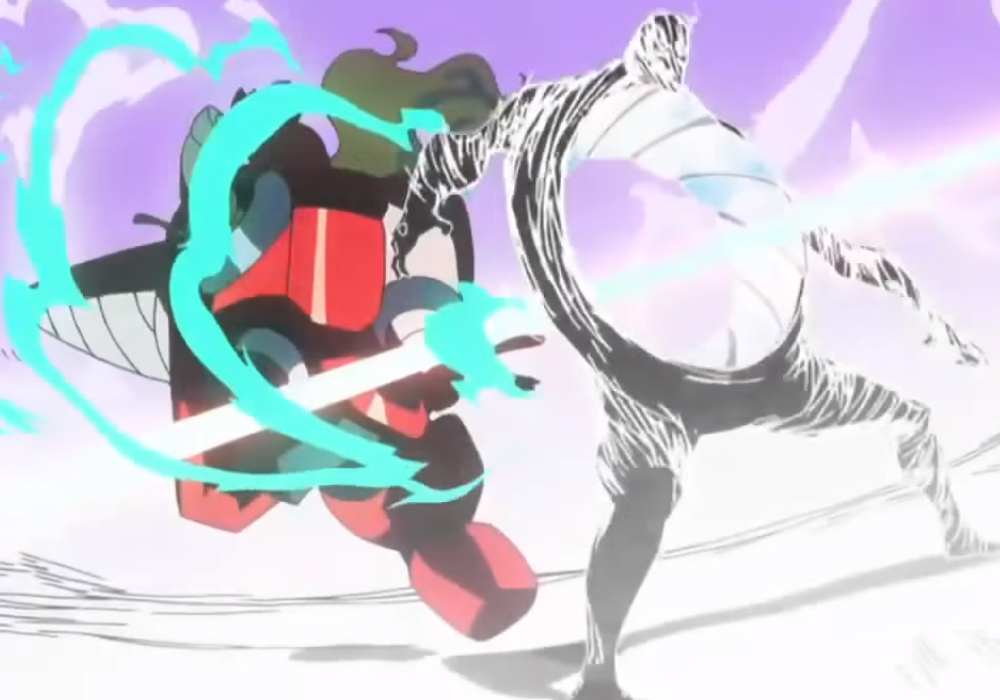 Best Anime Fights Tengen Toppa Gurren Lagann Vs Granzeboma