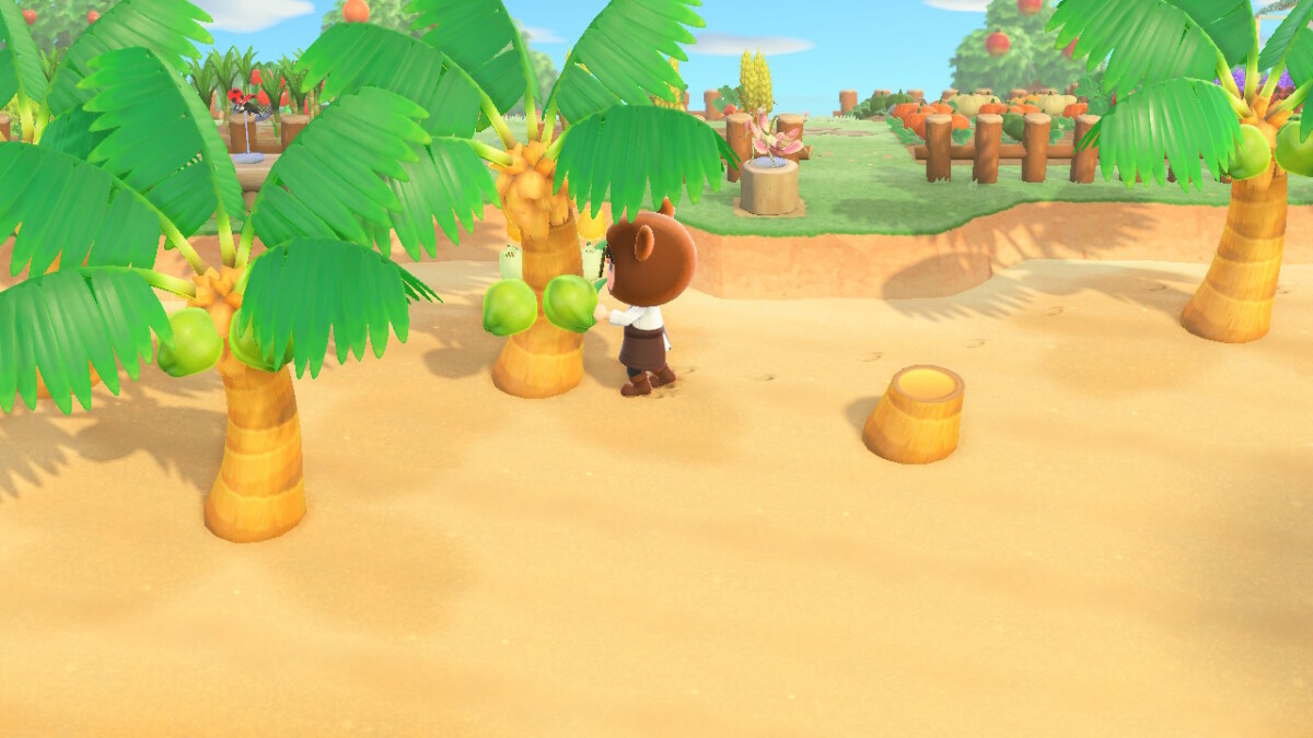 Animal Crossing Shaking Coconuts