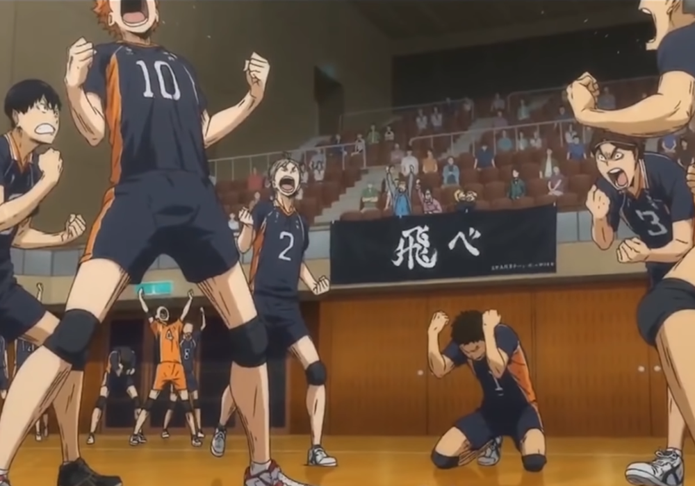 Best Anime Moments Karasuno Winning Against Aoba Johsai