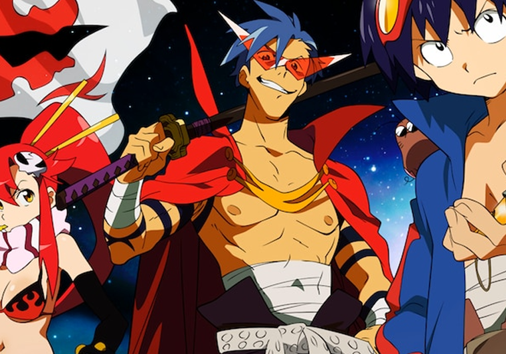 Best Anime Outfits Kamina's Glasses And Cape