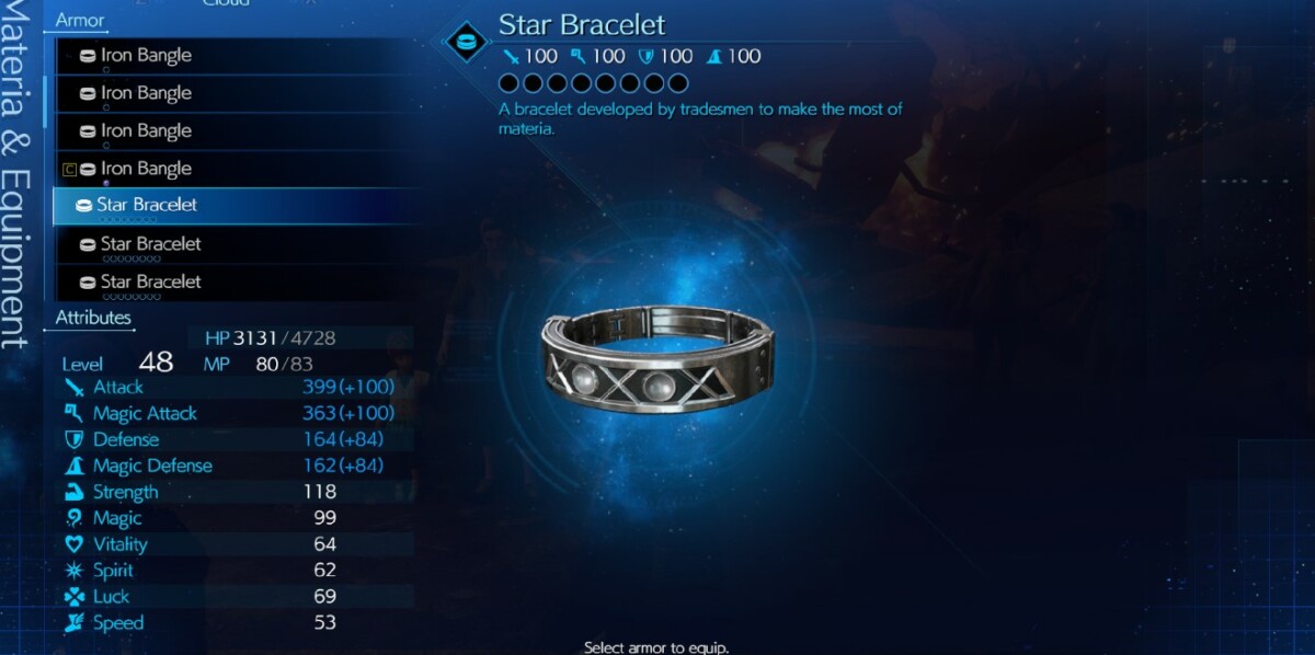Buffed Star Bracelet