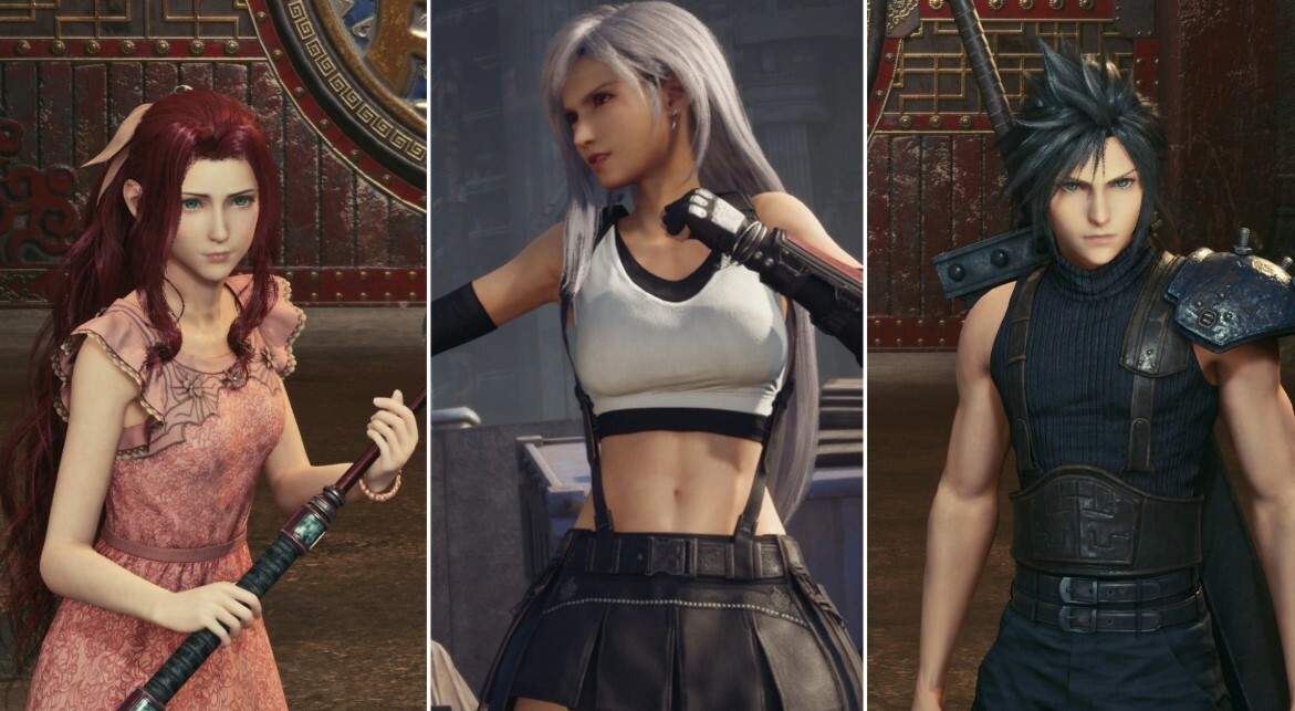 Hair Colors For Cloud, Aerith, And Tifa