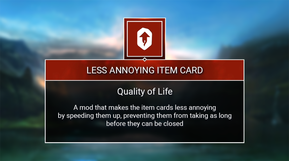 Less Annoying Item Cards