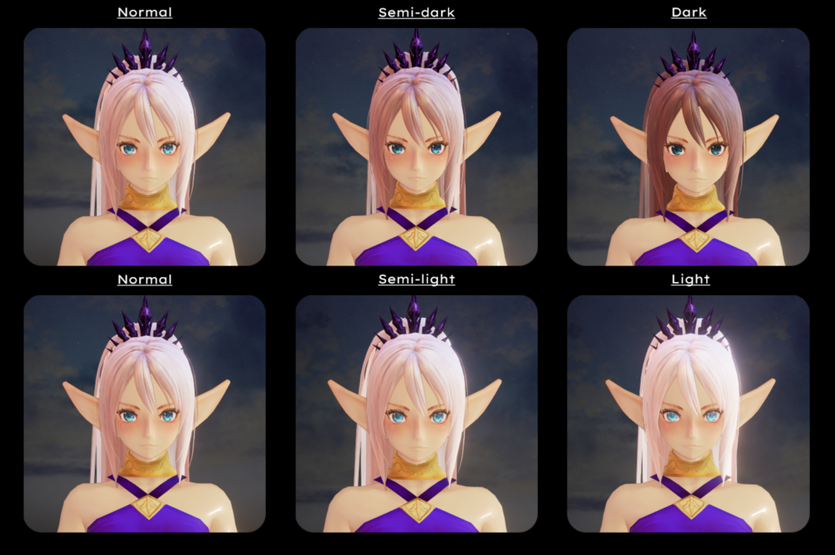 Standalone Hair Color And Eyes Pack
