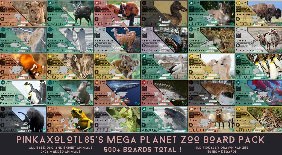 Mega Planet Zoo Board Pack